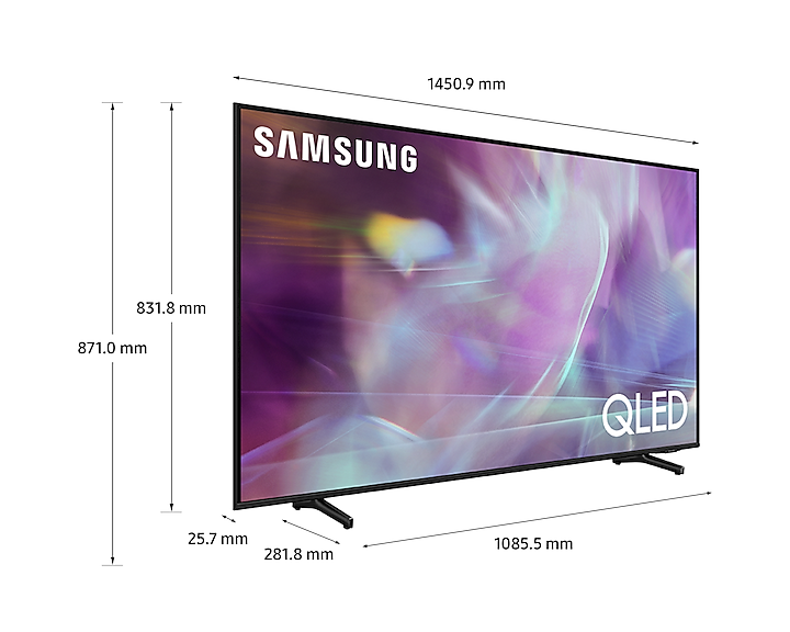 Samsung QLED 4K 2021 65Q60A Quantum HDR10+ OTS Lite y Alexa Integrada Procesador 4K Motion Xcelerator Smart TV de 65 con Resolución 4K UHD 