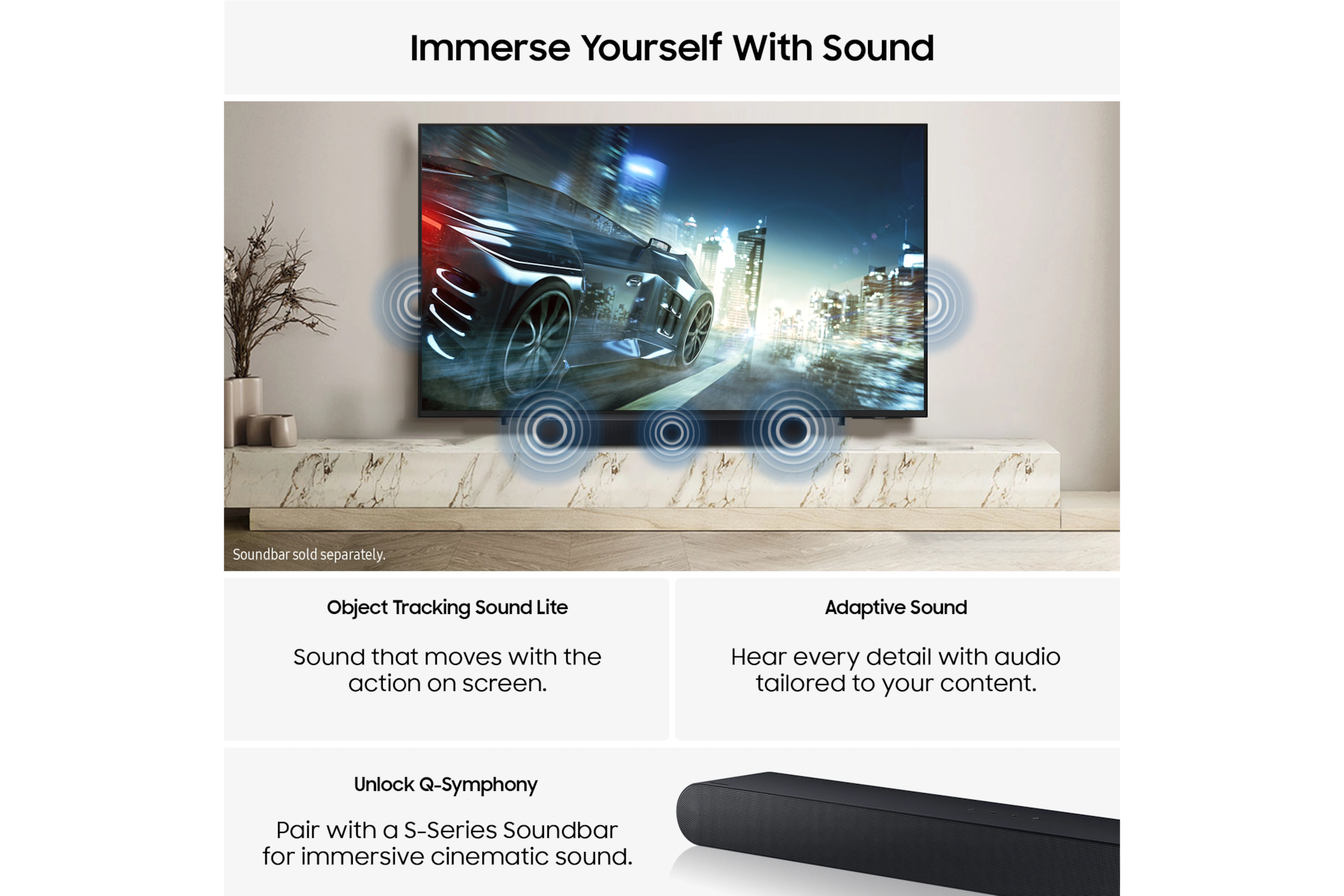 65" QLED QEF1 4K Vision AI Smart TV (2025) Titanium Gray