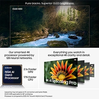 83" OLED S90F 4K Vision AI Smart TV (2025) Black