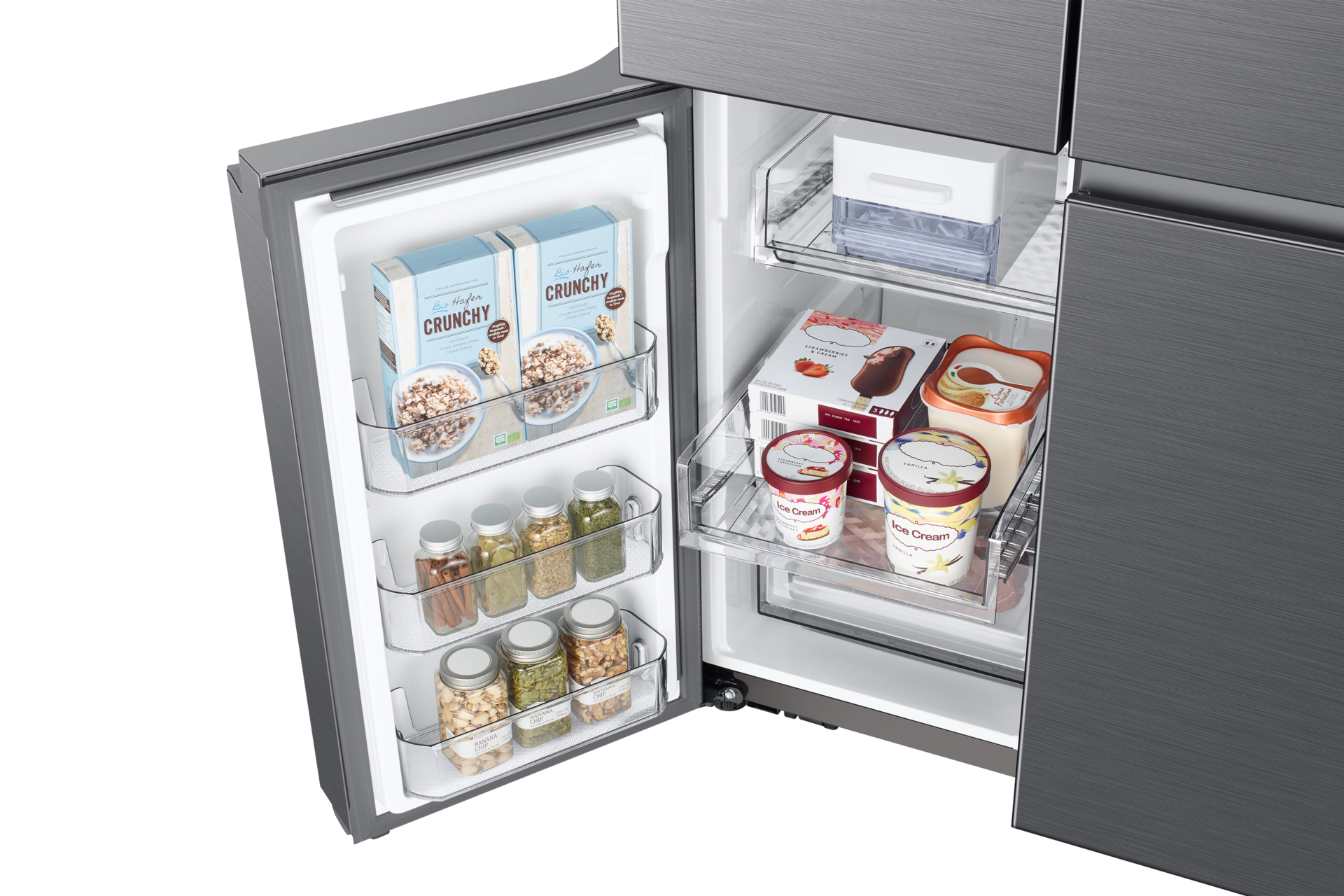 freezer-sliding-shelf-detail Silver