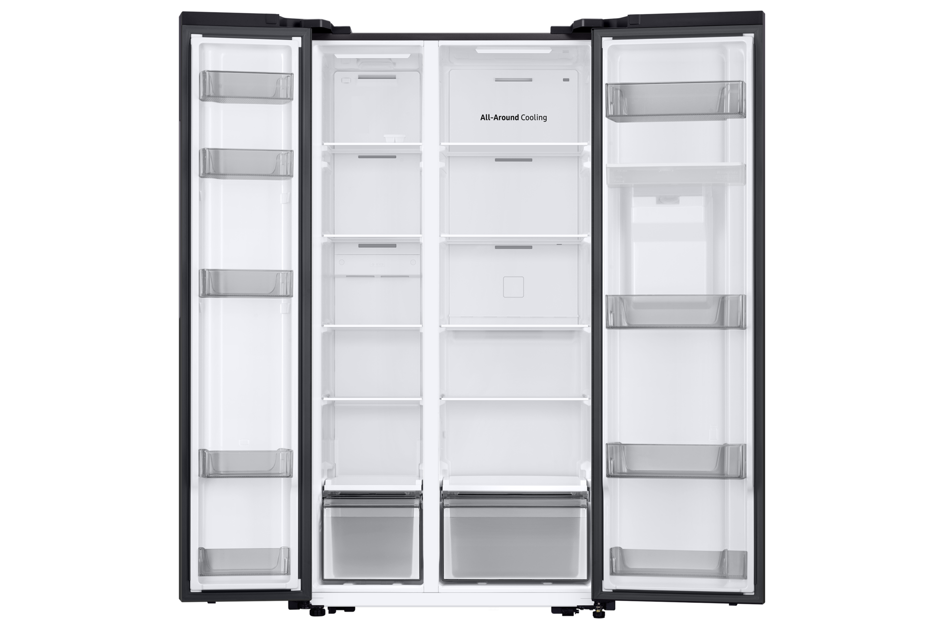 Bespoke AI Side-By-Side Refrigerator Series 7 SpaceMax™ 578L Front-Open Black 