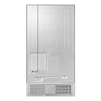 Bespoke AI Side-By-Side Refrigerator Series 7 SpaceMax™ 578L Back Silver 