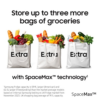 Bespoke AI Side-By-Side Refrigerator Series 7 SpaceMax™ 578L Silver