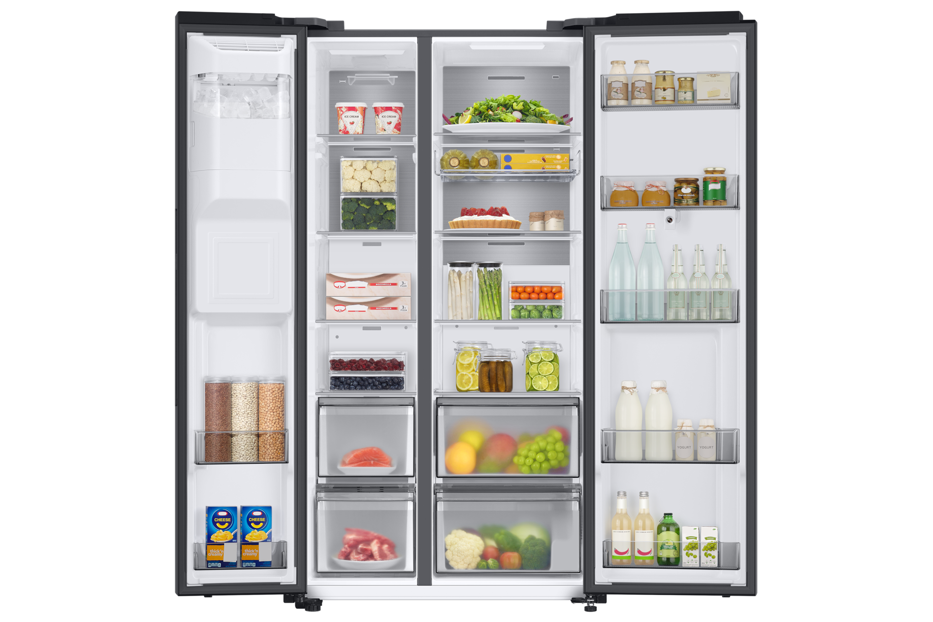 front-open-with-food Black