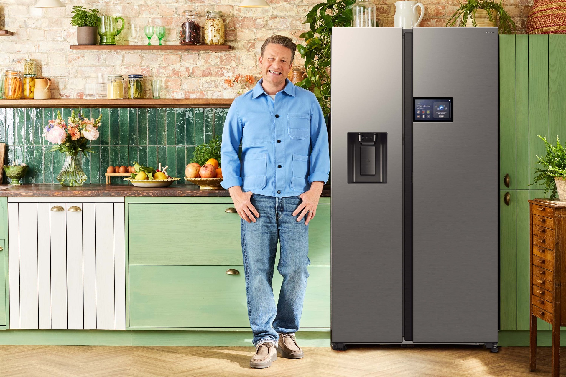 Bespoke AI Side-By-Side Refrigerator Series 9 AI Home 621L Silver