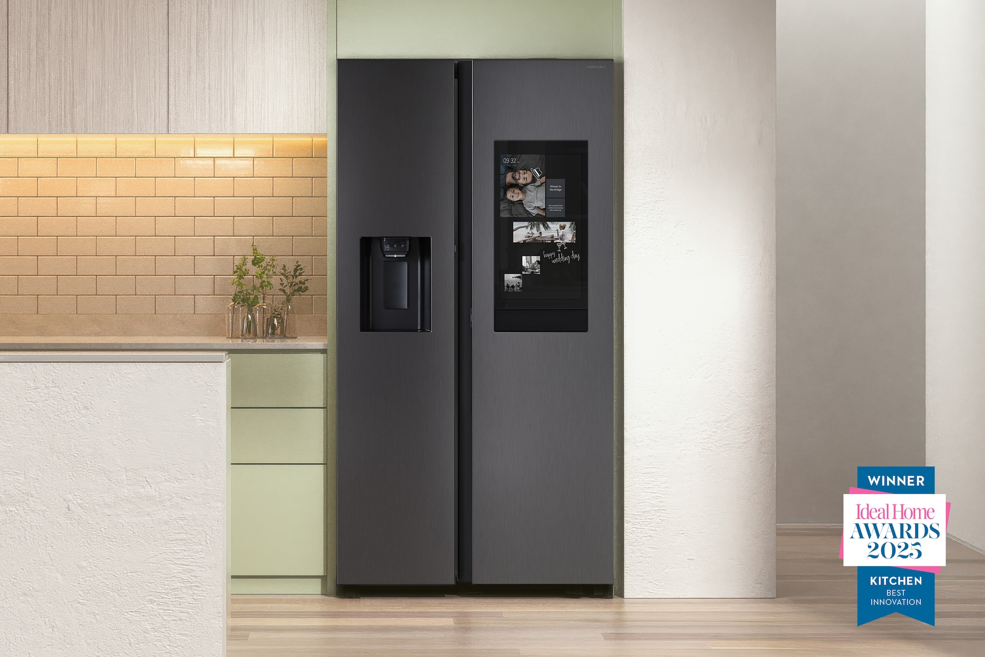 Bespoke AI Side-By-Side Refrigerator Family Hub 614L Black Doi