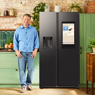 Bespoke AI Side-By-Side Refrigerator Family Hub 614L Black Doi