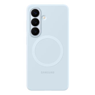Silicone Magnet Case for Galaxy S26 Front Light Blue 