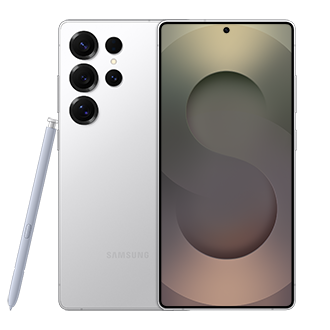 Galaxy S25 Ultra Certified Re-Newed Front Titanium Whitesilver 