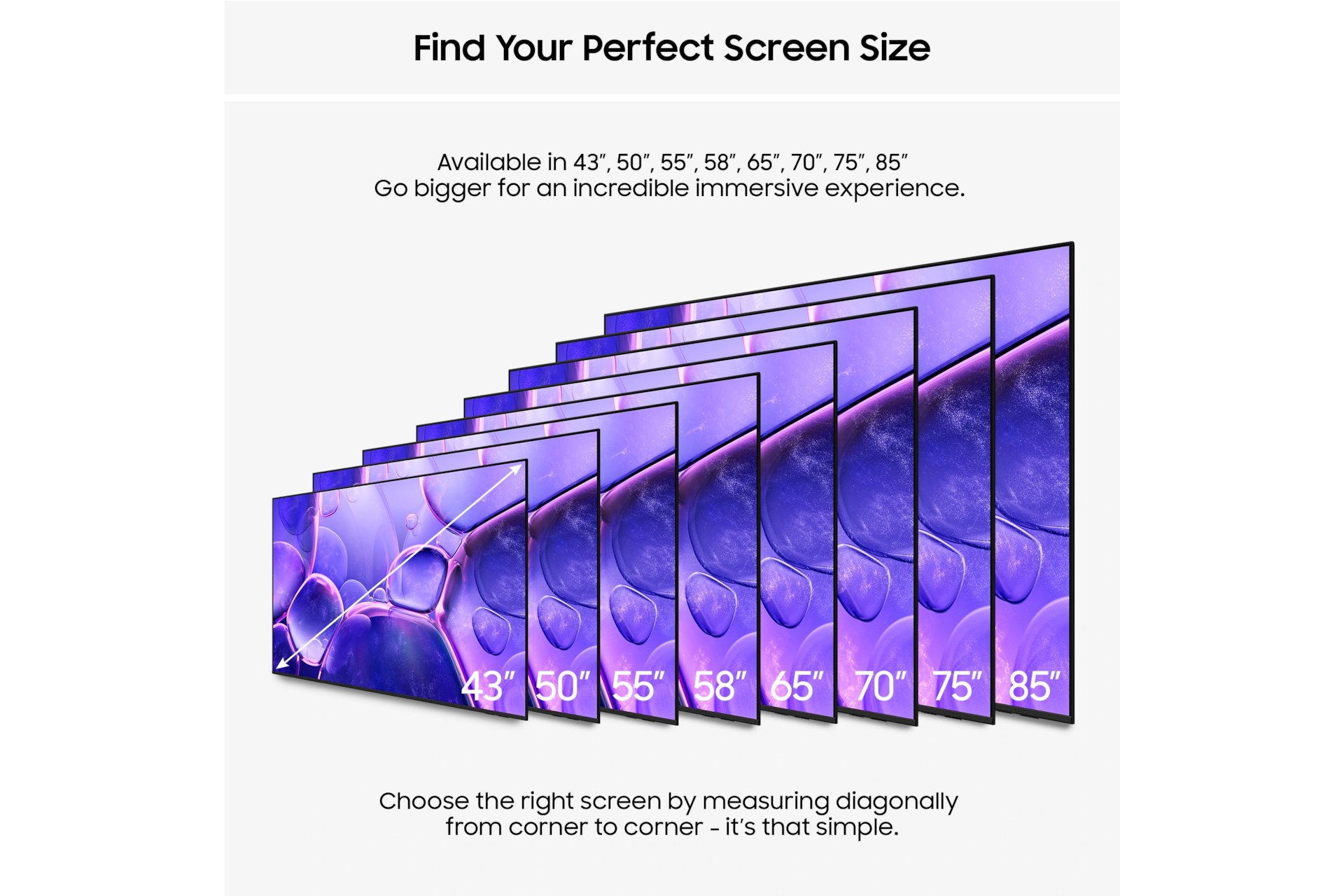 55" Crystal UHD U8000F 4K Smart TV (2025) Black