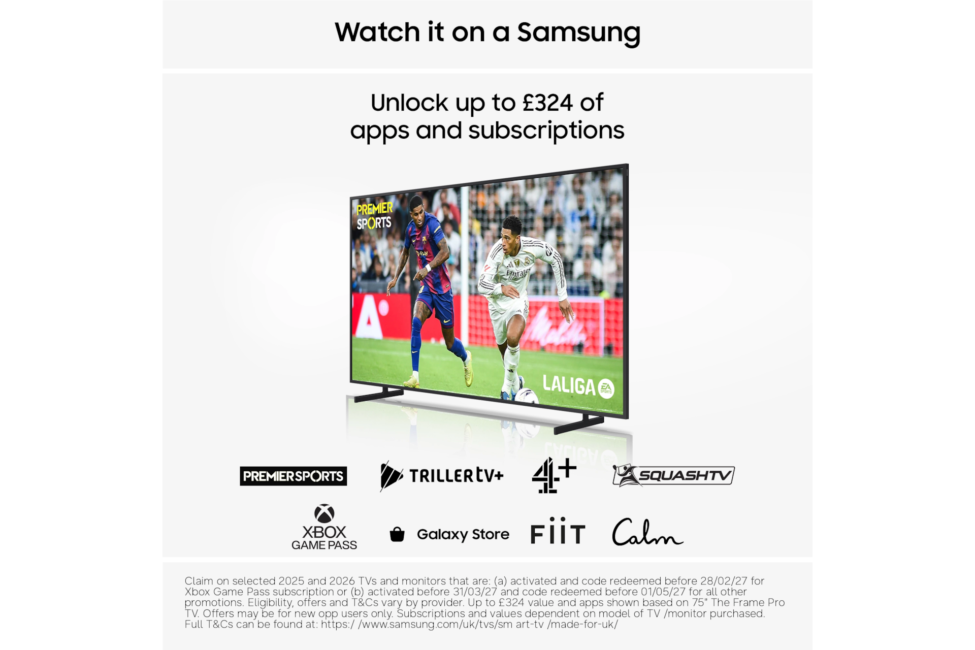 65" Mini LED M70H 4K Samsung Vision AI Smart TV (2026) Titanium Black