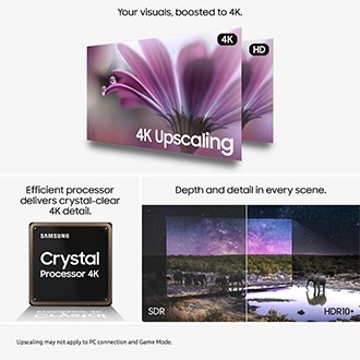 75" Crystal UHD U7000F 4K Smart TV (2025) Black