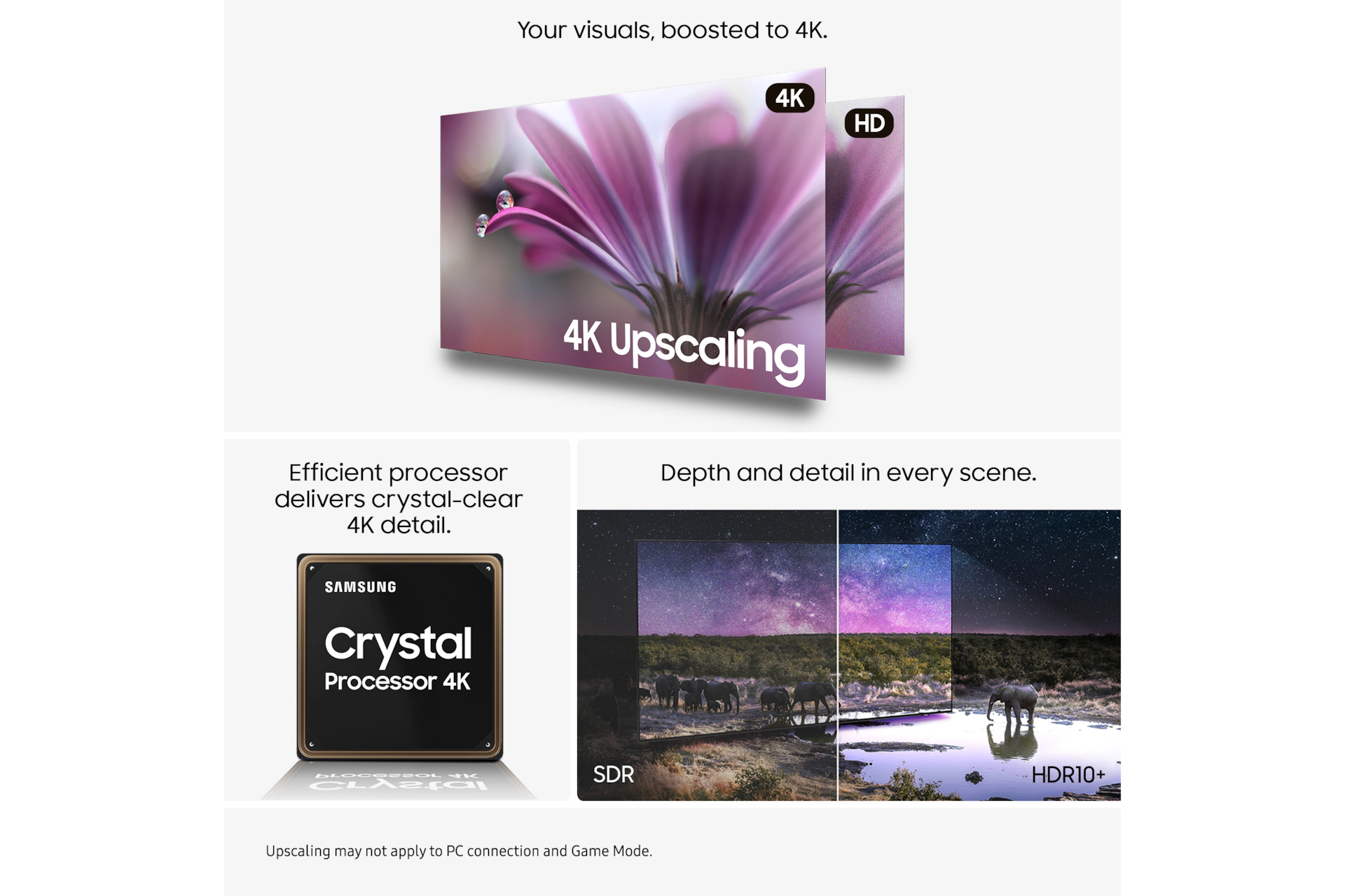 75" Crystal UHD U8000F 4K Smart TV (2025) Black