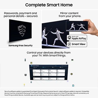 85" Crystal UHD U8000F 4K Smart TV (2025) Black