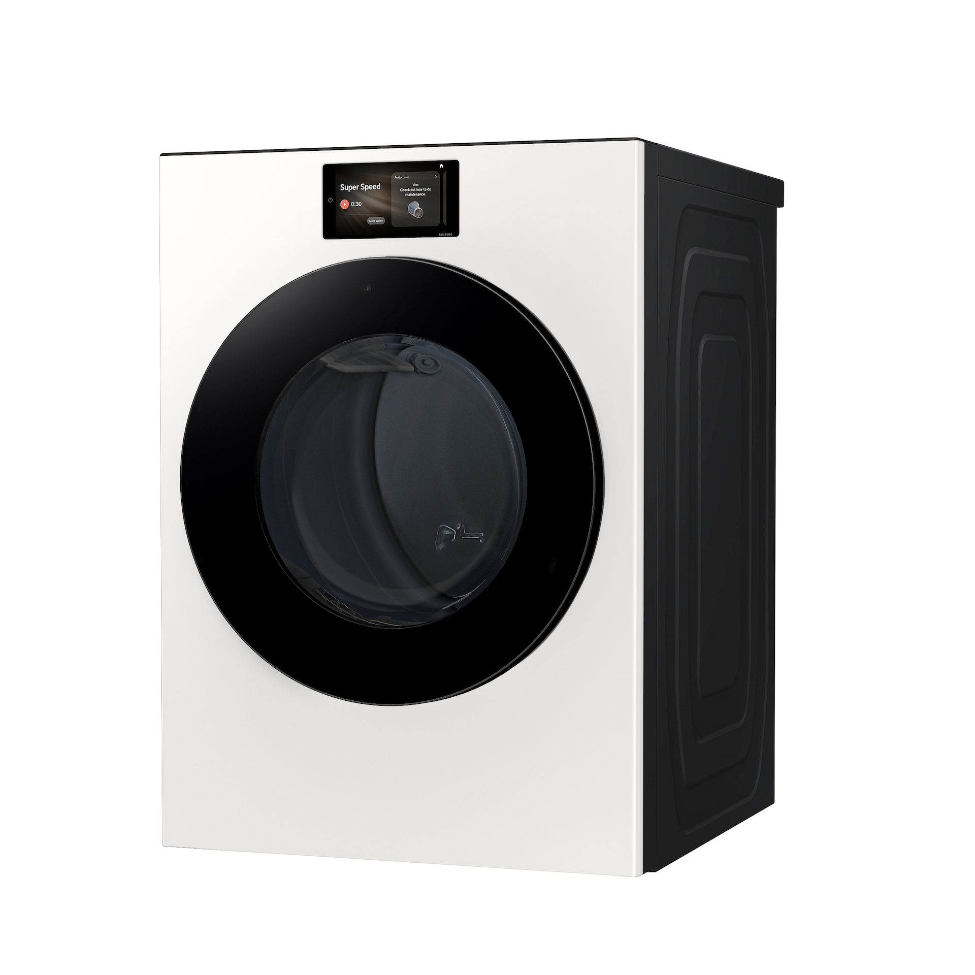 7.6 cu. ft. Bespoke AI Ultra Capacity Front Load Electric Dryer with AI Home and AI OptiDry+ in Ivory