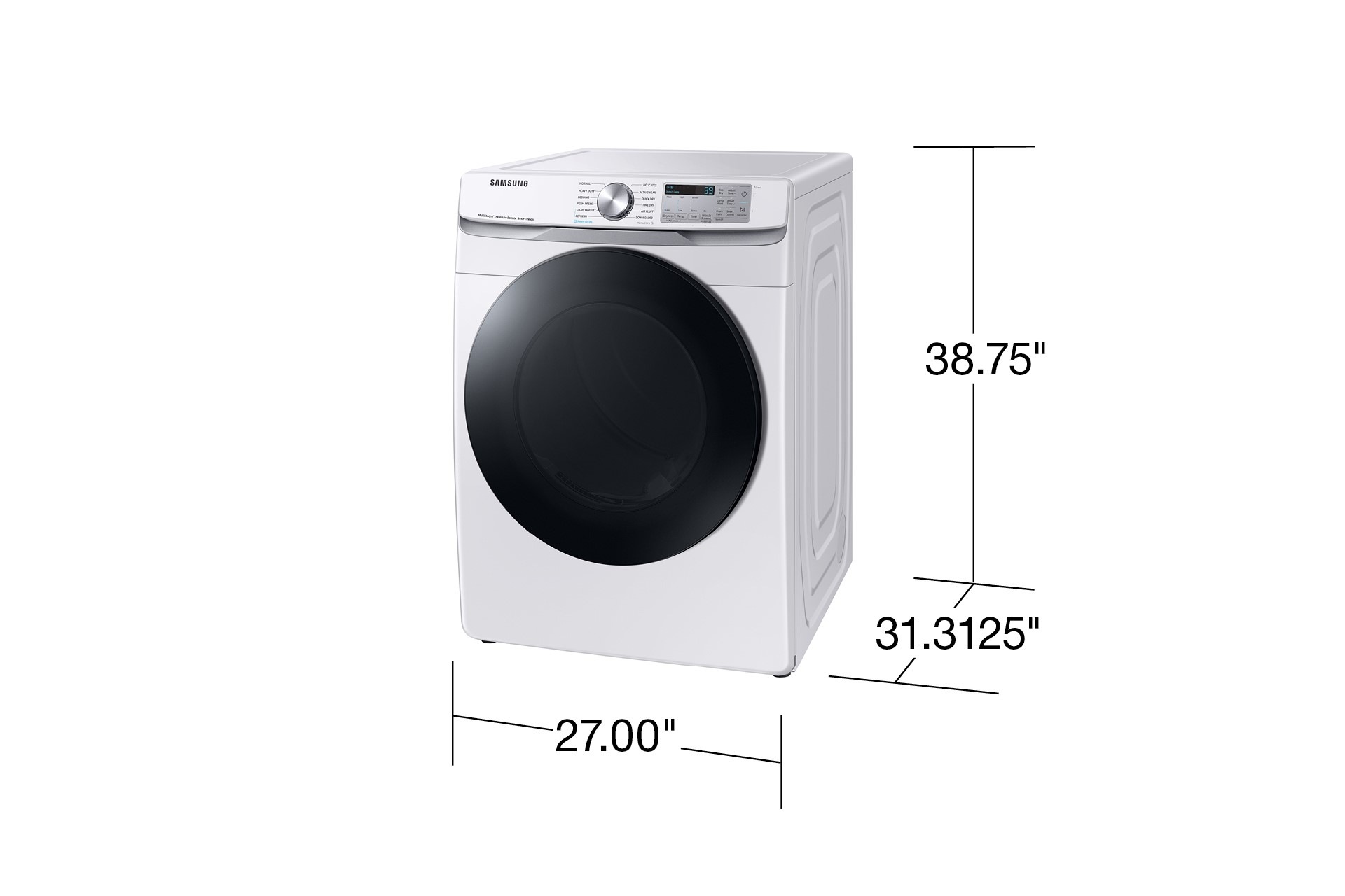 Thumbnail image of 7.5 cu. ft. Smart Electric Dryer with Steam Sanitize+ in White