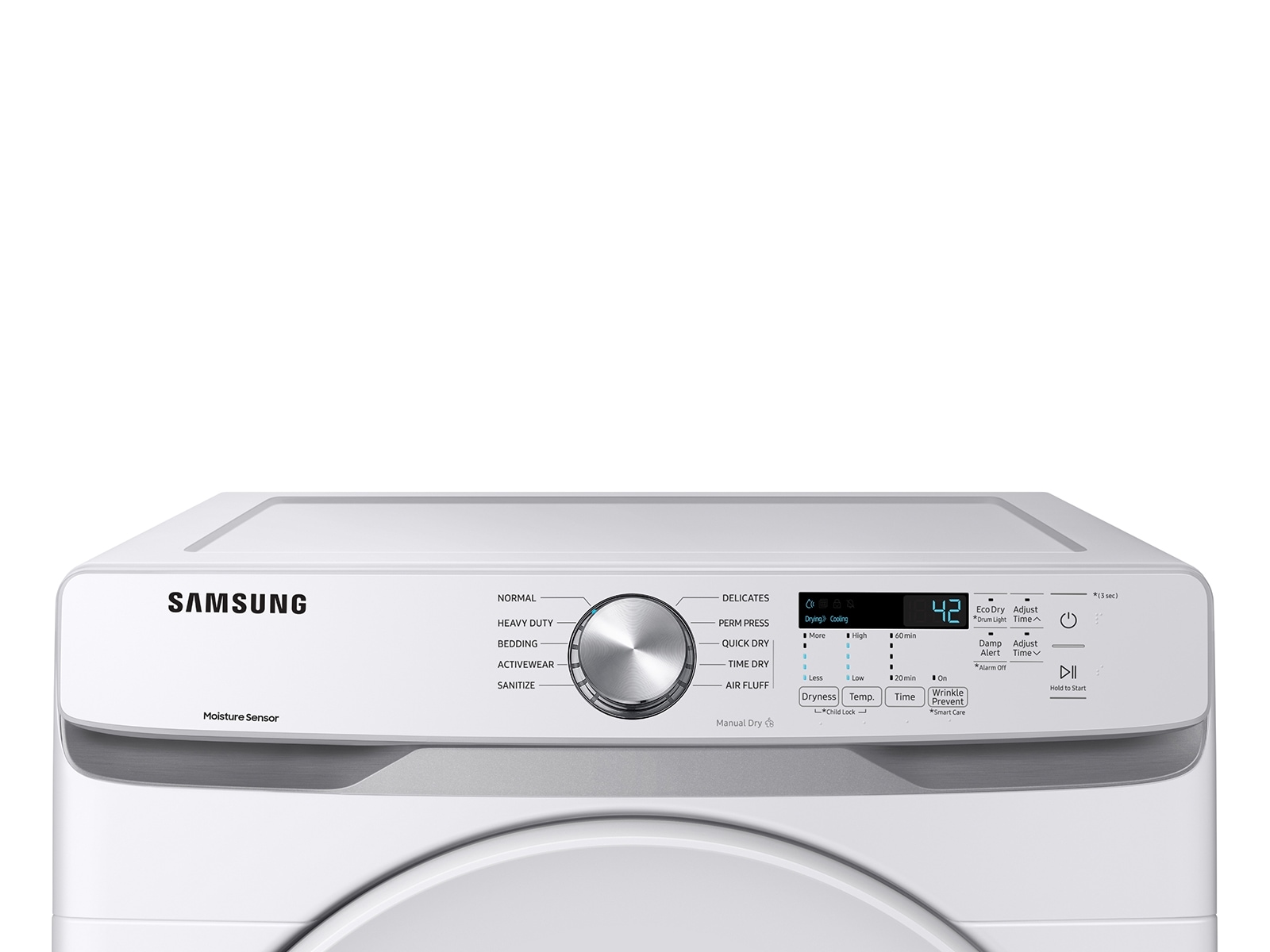 7.5 cu. ft. Electric Dryer with Sensor Dry in White Black
