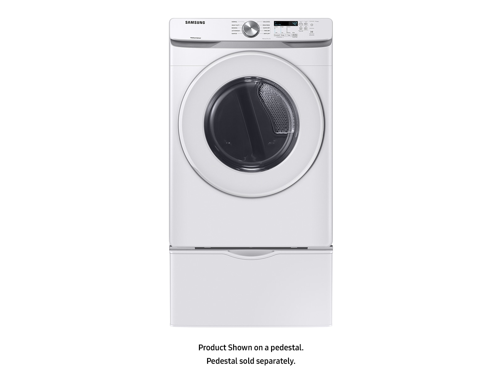 7.5 cu. ft. Electric Dryer with Sensor Dry in White Black