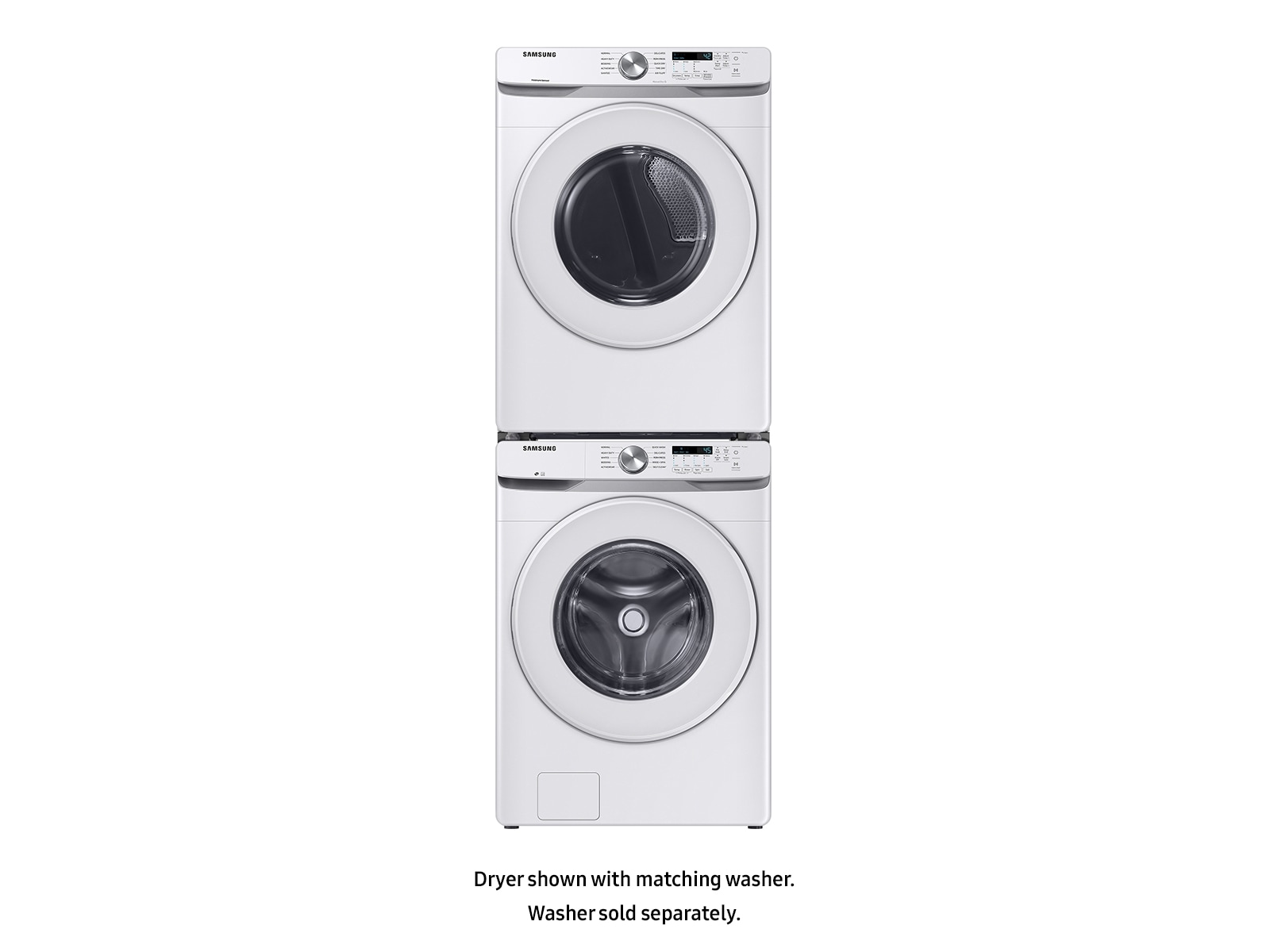 7.5 cu. ft. Electric Dryer with Sensor Dry in White Black