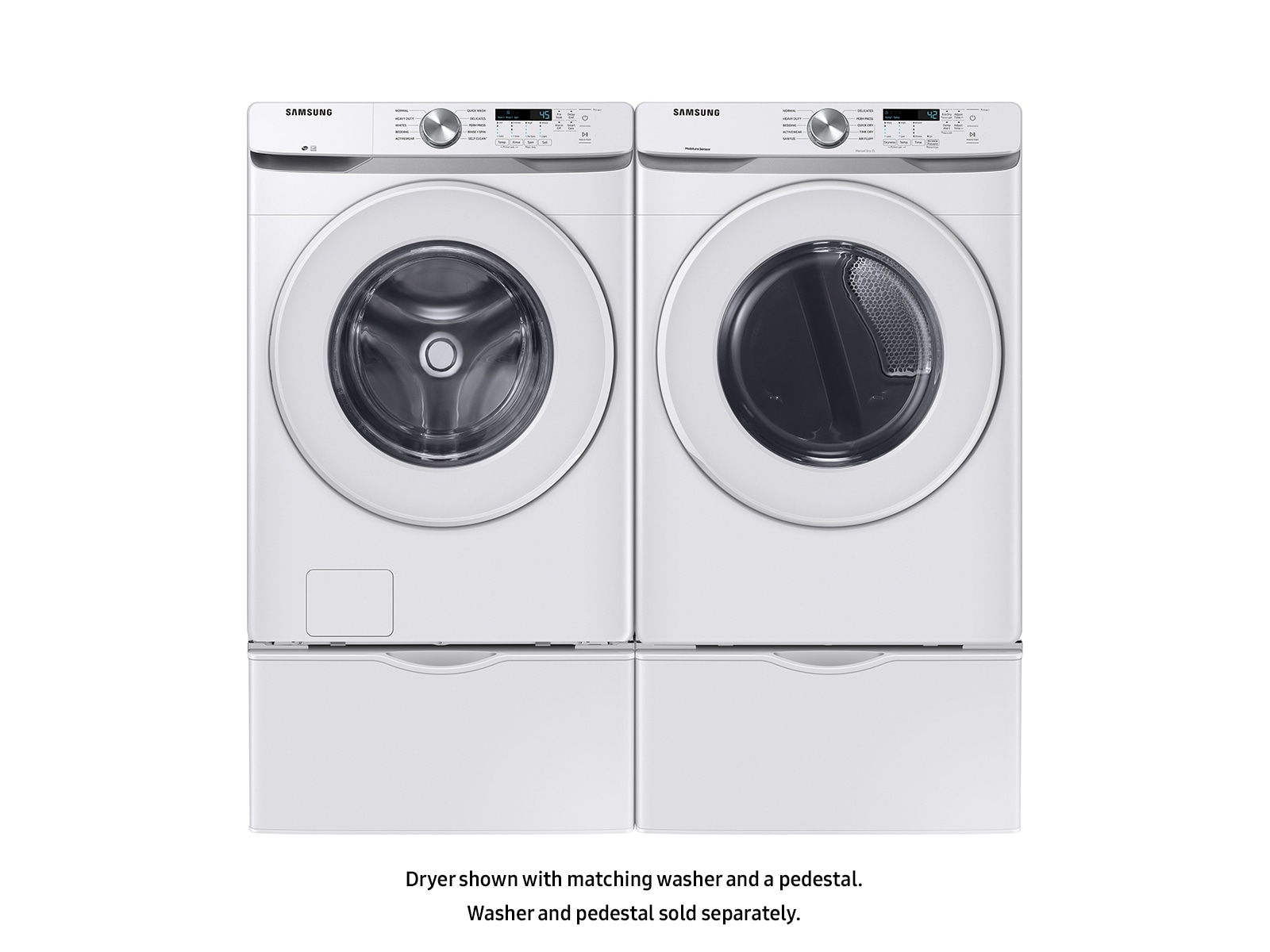 7.5 cu. ft. Electric Dryer with Sensor Dry in White Black