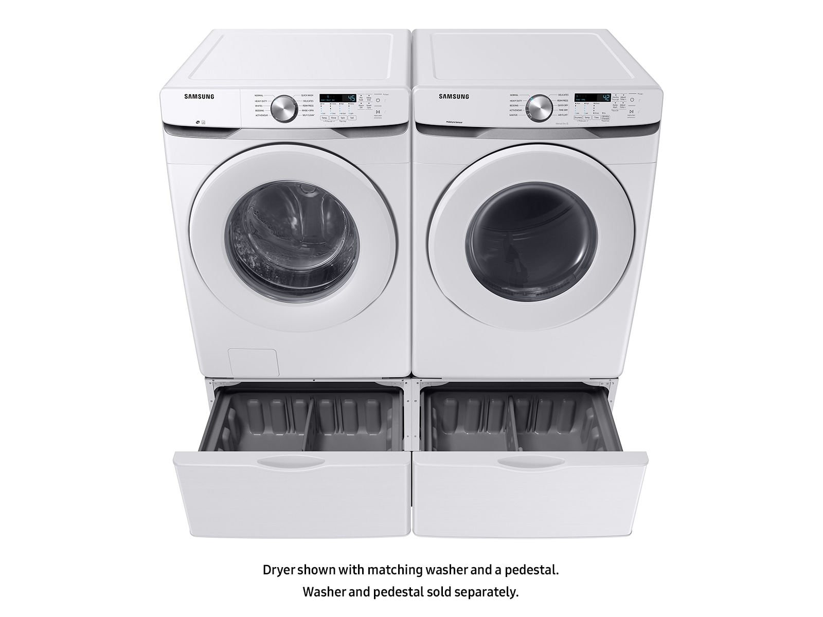 7.5 cu. ft. Electric Dryer with Sensor Dry in White Black