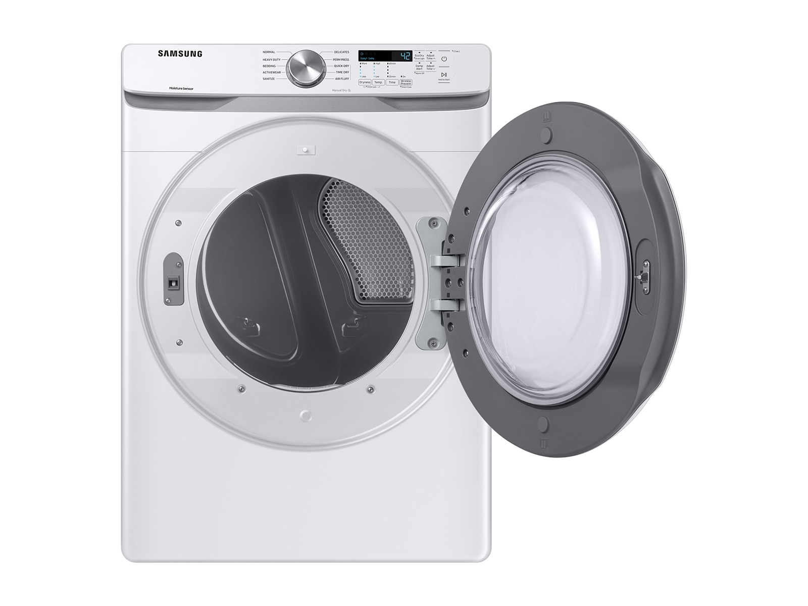 7.5 cu. ft. Electric Dryer with Sensor Dry in White Black