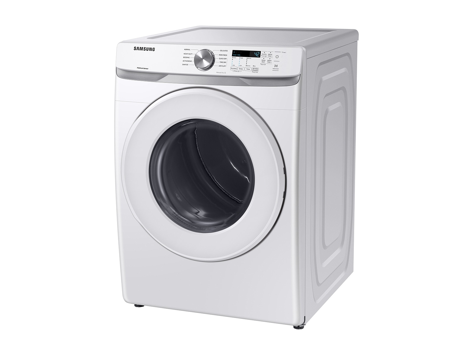7.5 cu. ft. Electric Dryer with Sensor Dry in White Black