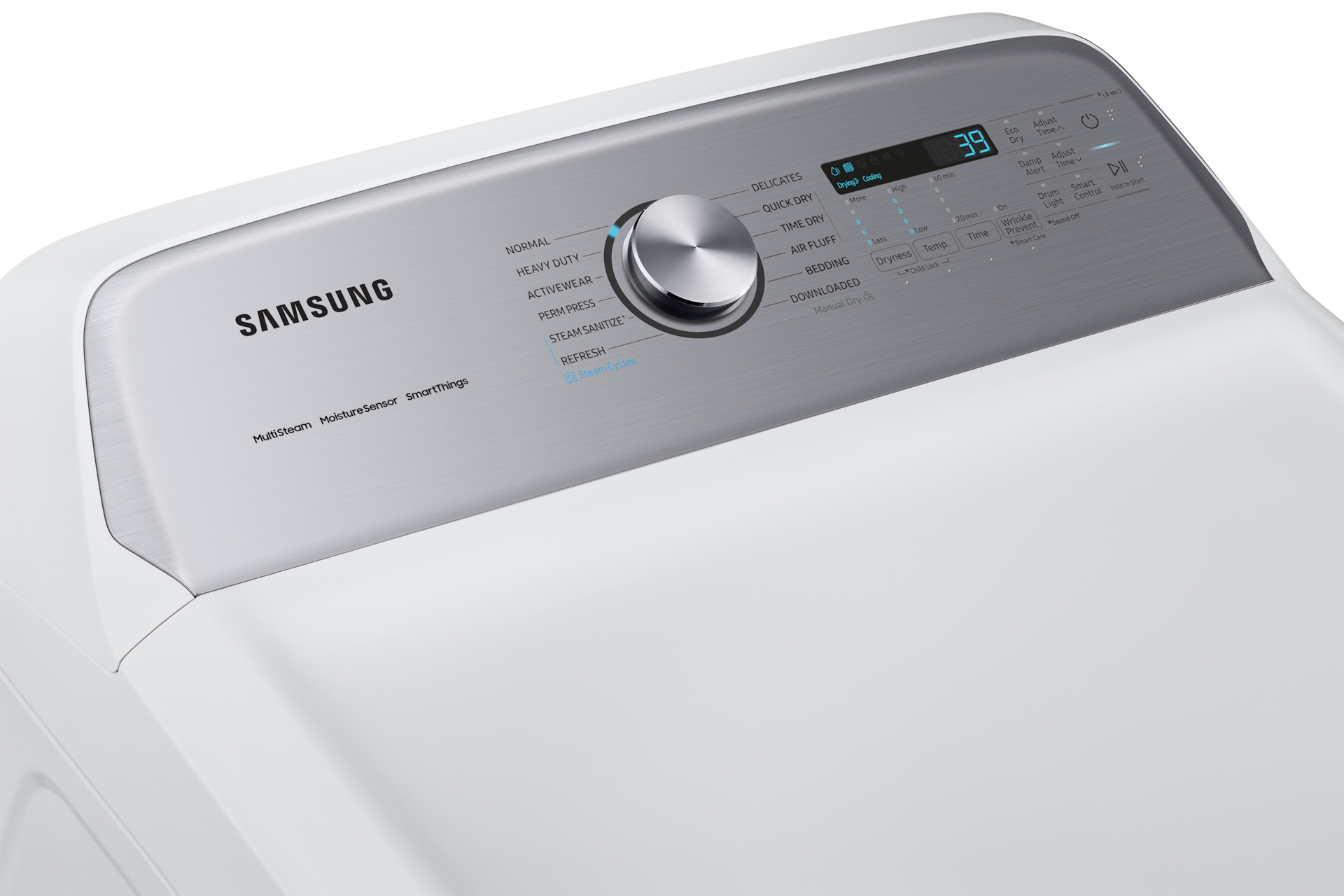 7.4 cu. ft. Smart Electric Dryer with Steam Sanitize+ in White