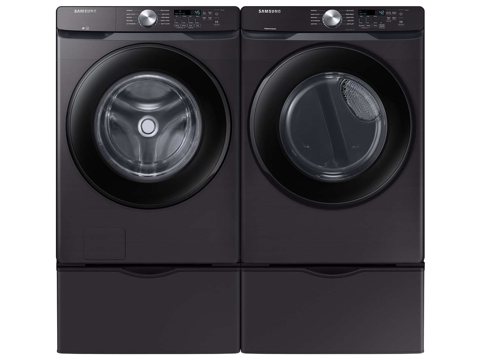 7.5 cu. ft. Gas Dryer with Sensor Dry in Brushed Black Black