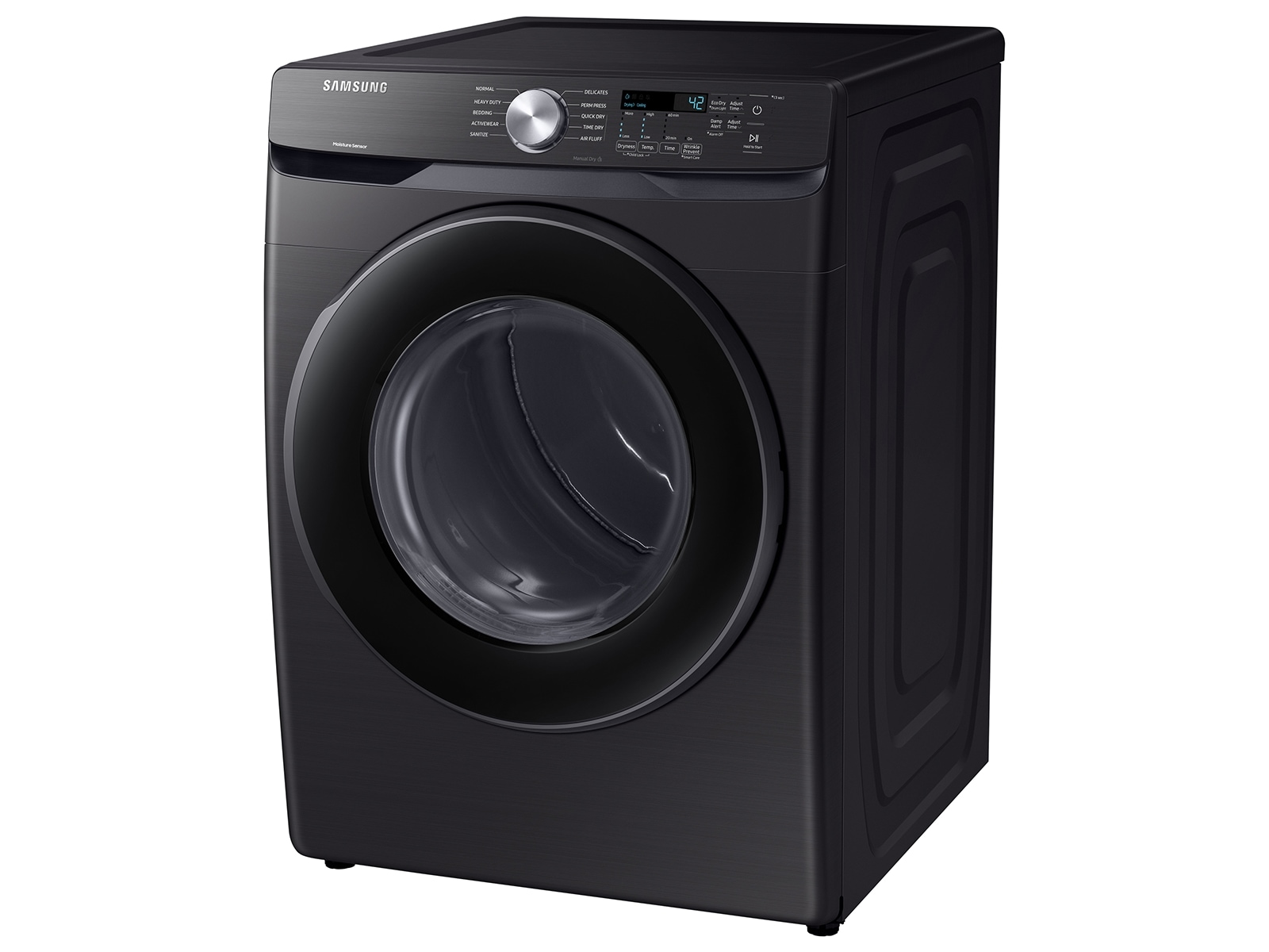 7.5 cu. ft. Gas Dryer with Sensor Dry in Brushed Black Black