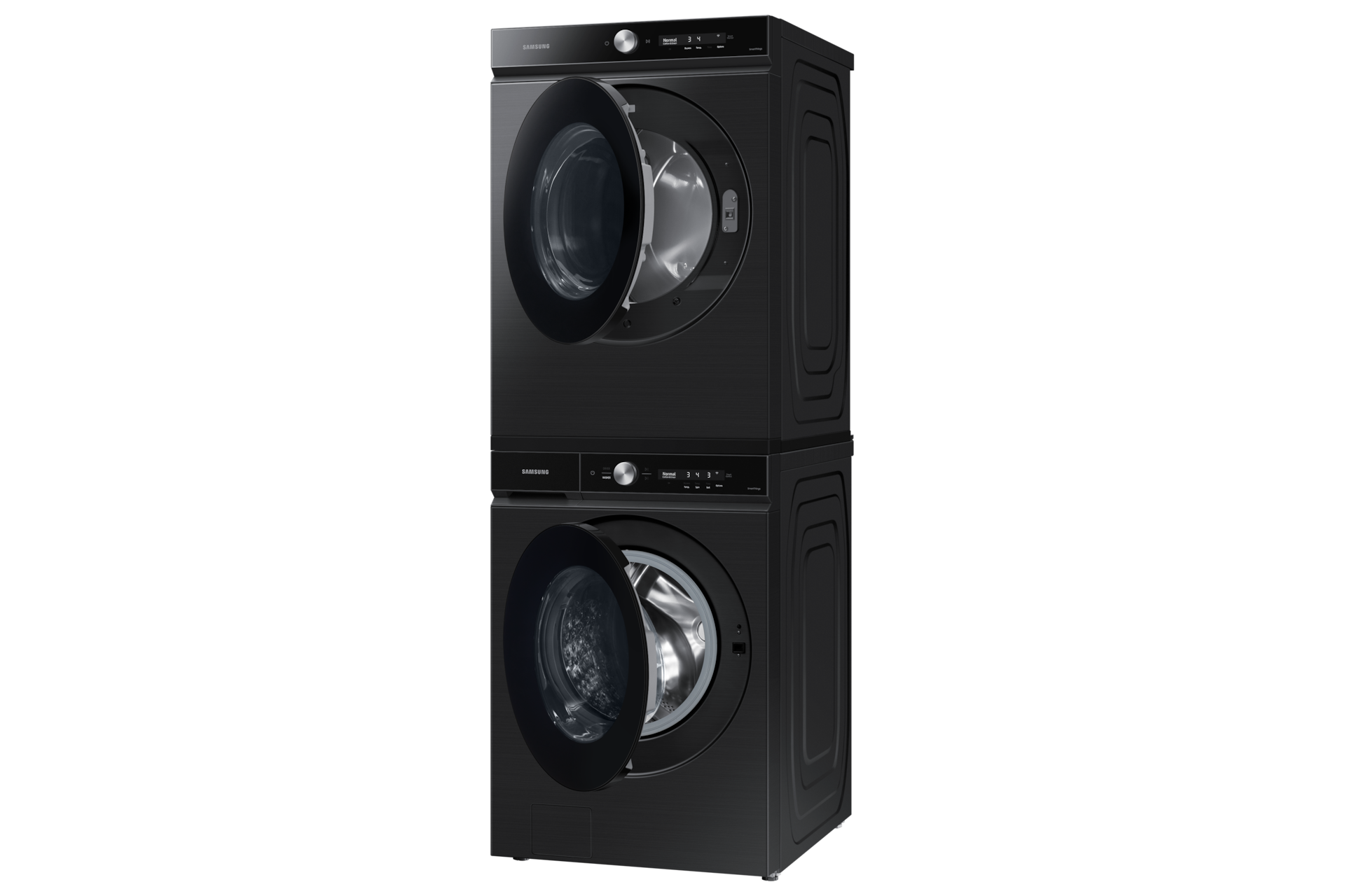 Bespoke 7.6 cu. ft. Ultra Capacity Gas Dryer with Super Speed Dry and AI Smart Dial in Brushed Black R-Dynamic-Pair Black 