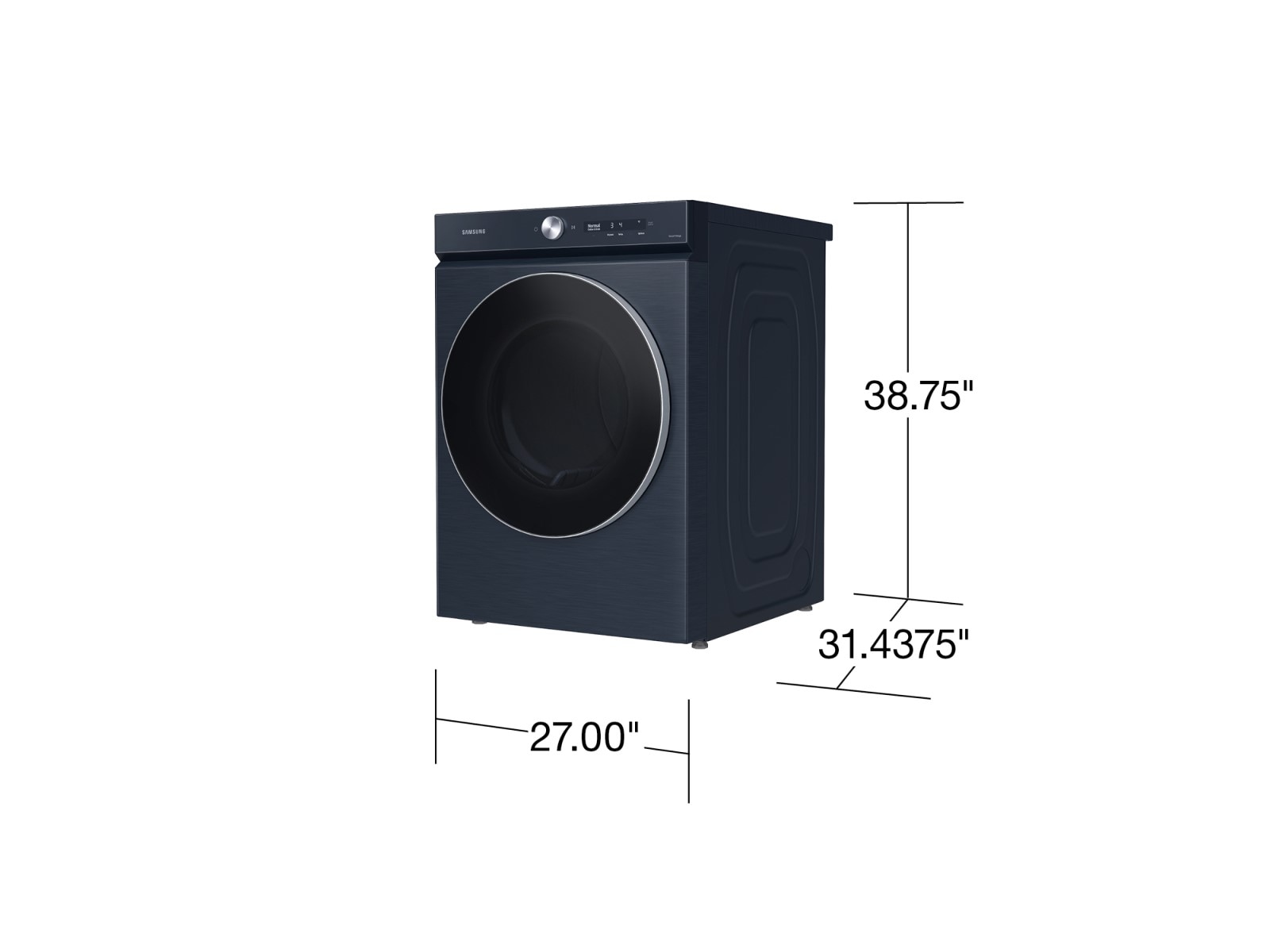 7.6 cu.ft DV6300B Dryer with BESPOKE Design and AI Optimal Dry Detail2 Navy 