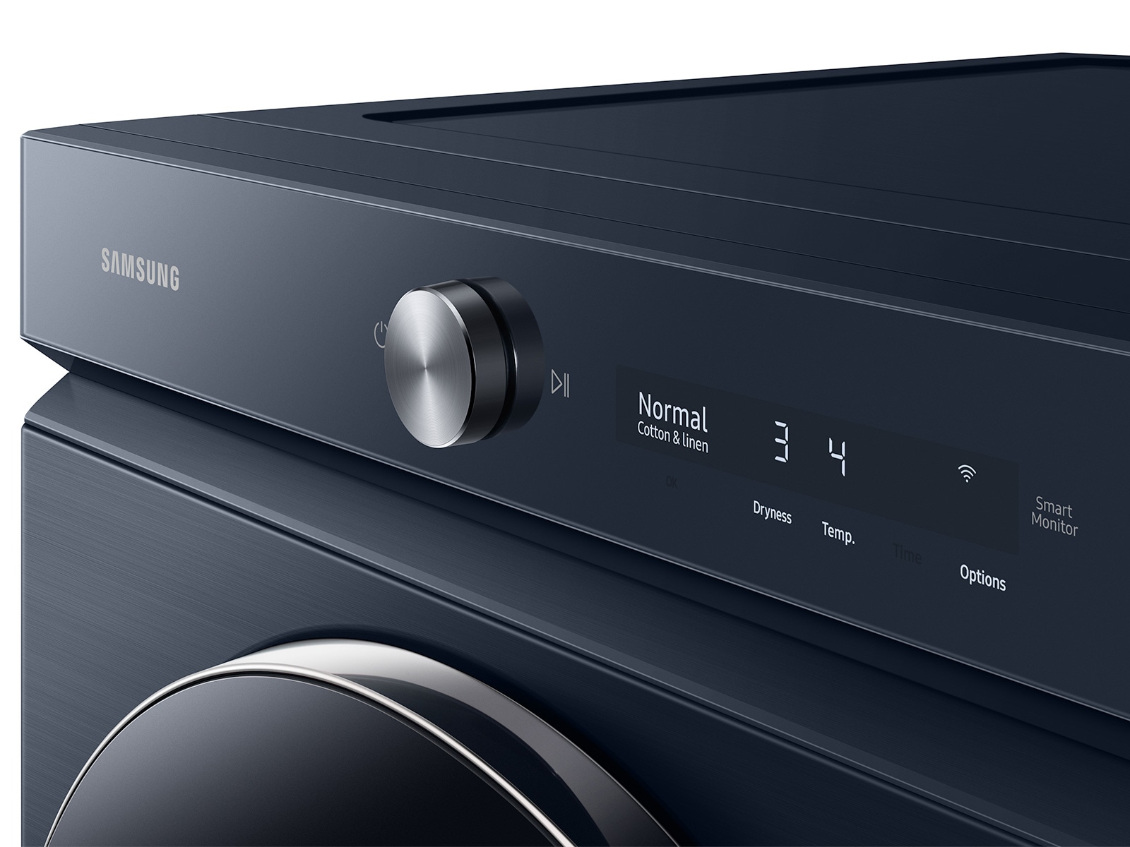 7.6 cu.ft DV6300B Dryer with BESPOKE Design and AI Optimal Dry Stack-Front-Door-Closed Navy 