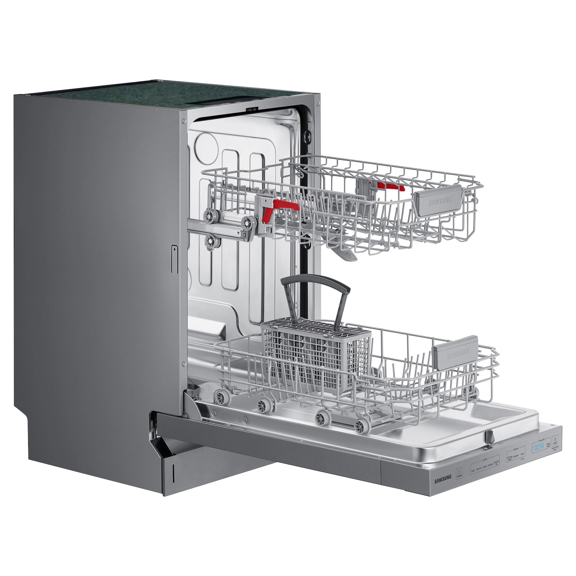 Whisper Quiet 46 dBA Dishwasher in Stainless Steel