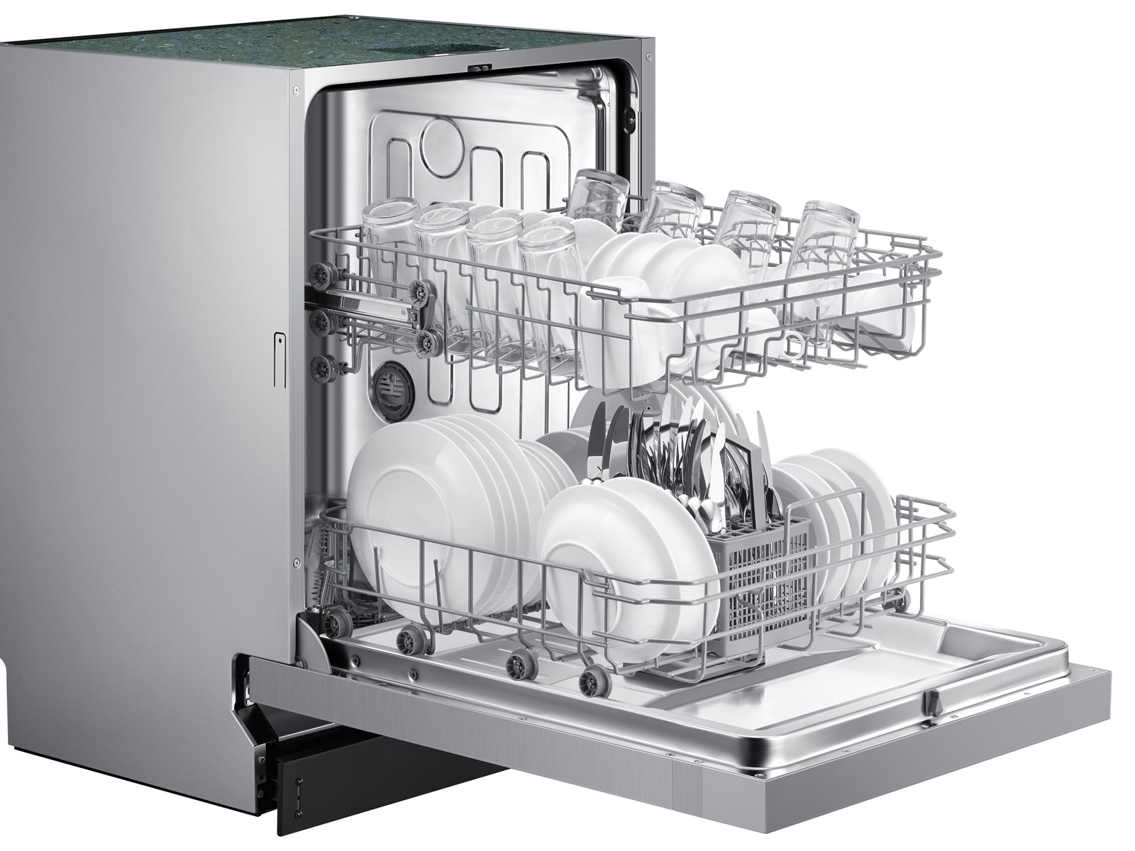 Front Control 52 dBA ADA Dishwasher Silver