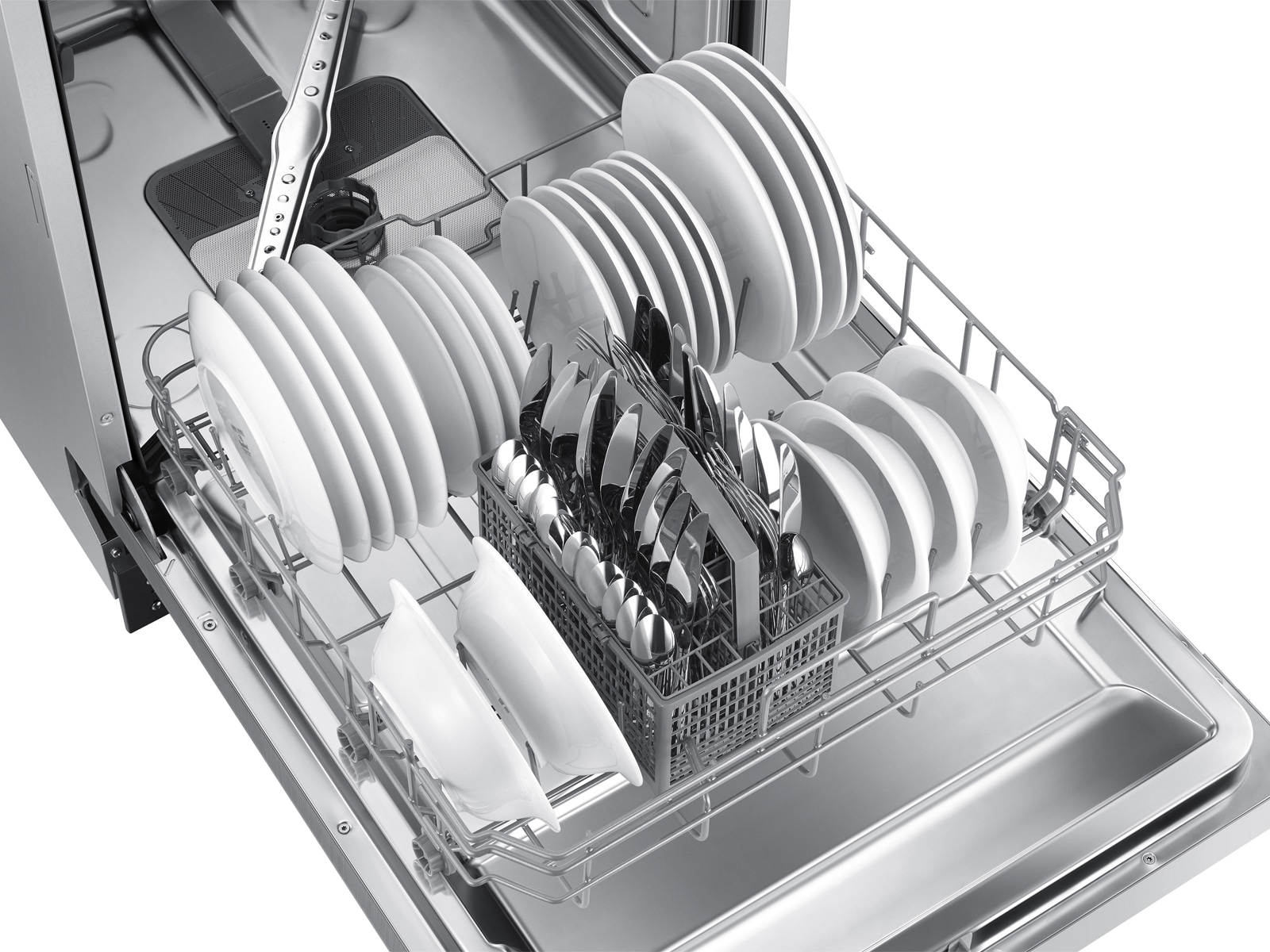 Front Control 52 dBA ADA Dishwasher Silver
