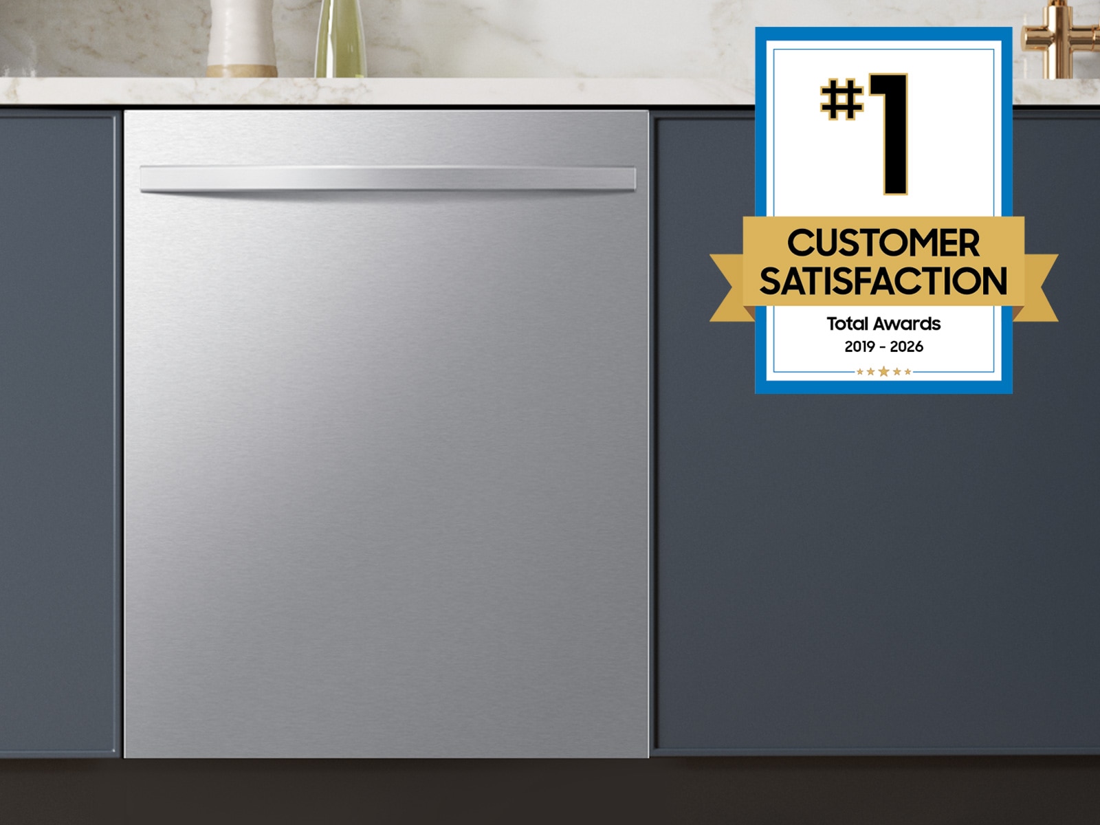 2 Year Warranty for 48dBA Dishwasher with 3rd Rack and AutoRelease Door Drying