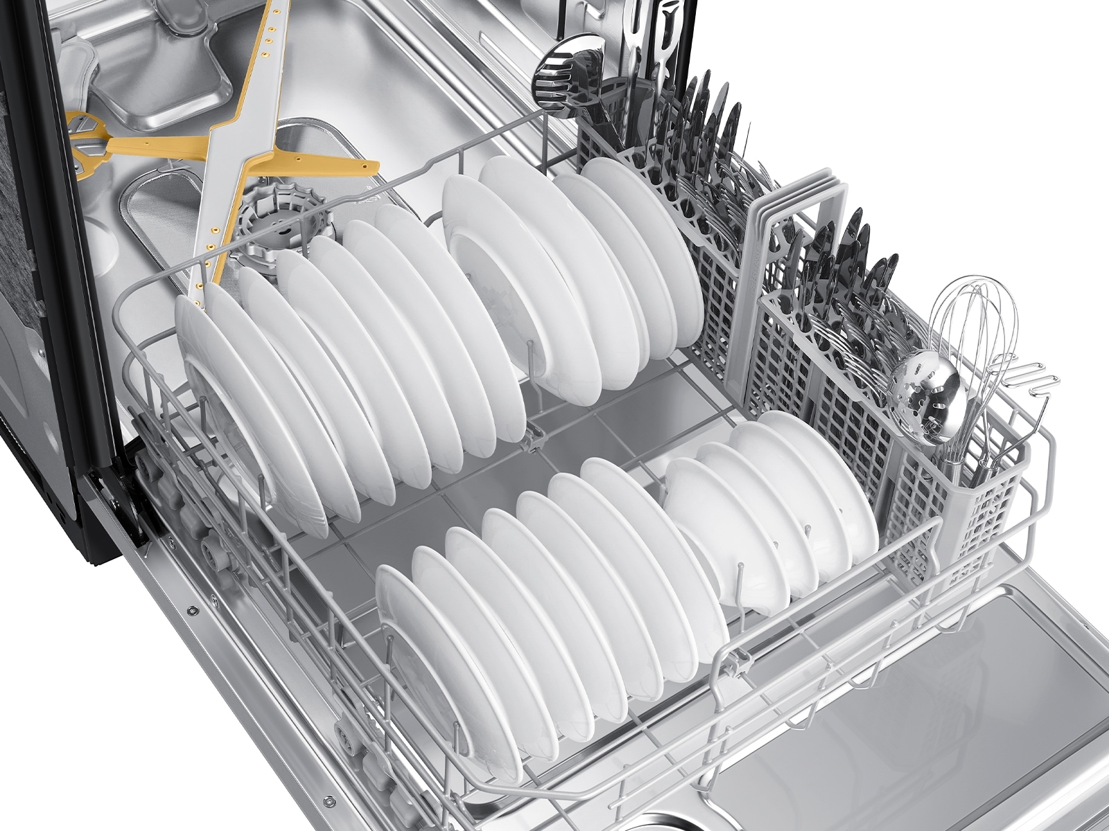 AutoRelease Smart 42dBA Dishwasher with StormWash+™ and Smart Dry Tines-in-upper-rack1 Silver 