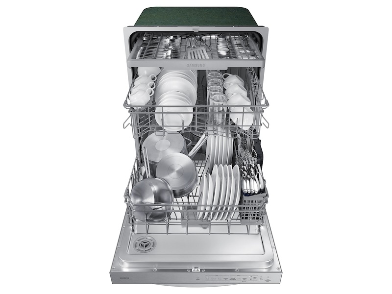 AutoRelease 51dBA Fingerprint Resistant Dishwasher with 3rd Rack in Stainless Steel Silver