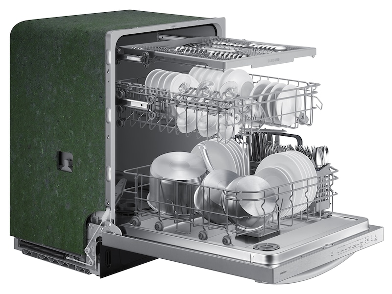 AutoRelease 51dBA Fingerprint Resistant Dishwasher with 3rd Rack in Stainless Steel Silver