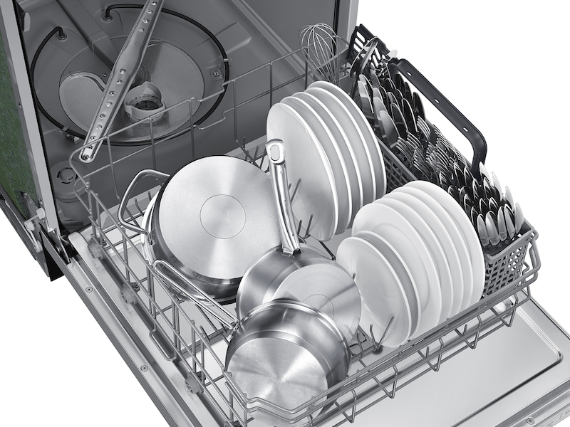 AutoRelease 51dBA Fingerprint Resistant Dishwasher with 3rd Rack in Stainless Steel Silver
