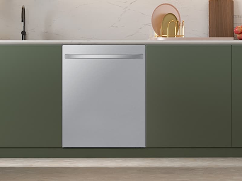 DW5000C Built In Dishwasher with BESPOKE Design and Energy Efficiency Top-Perspective Silver 