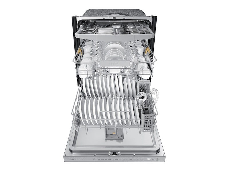 DW5000C Built In Dishwasher with BESPOKE Design and Energy Efficiency 3rd-Rack-Detail Silver 