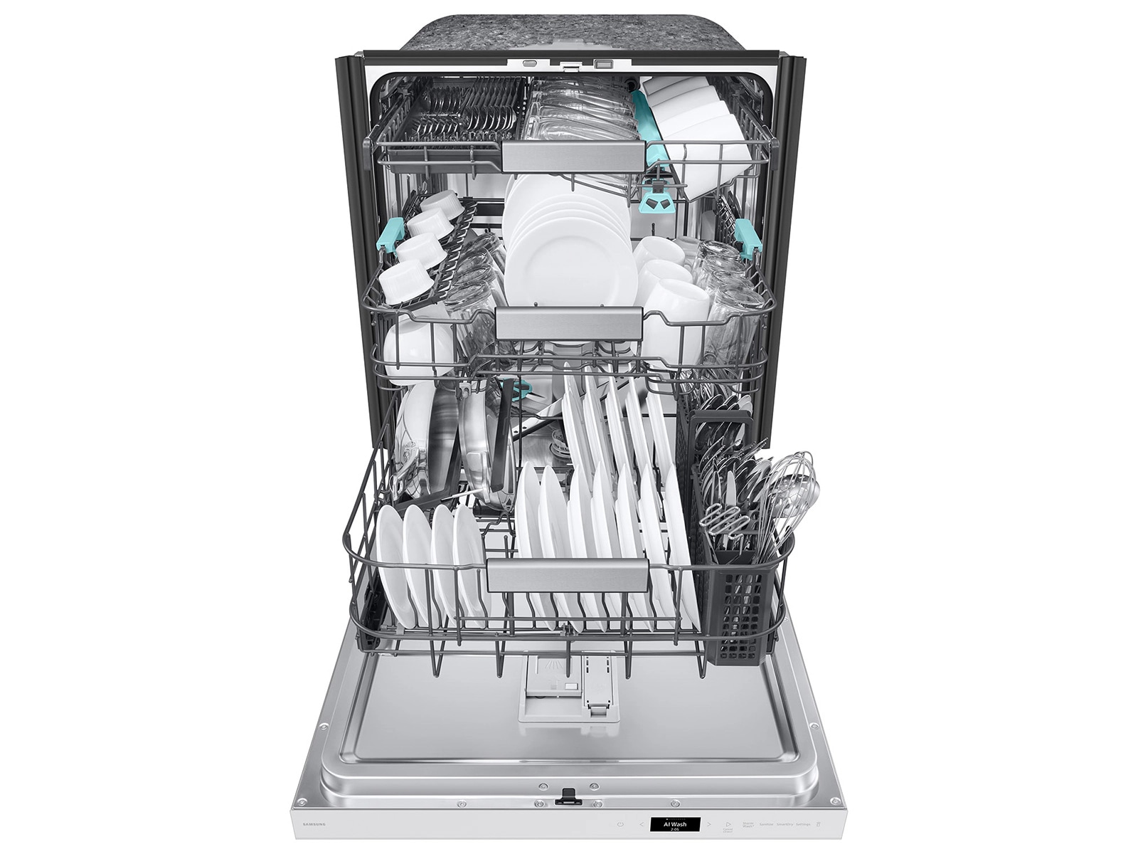 38 dBA Bespoke Smart Dishwasher with 3rd Rack Washing System White