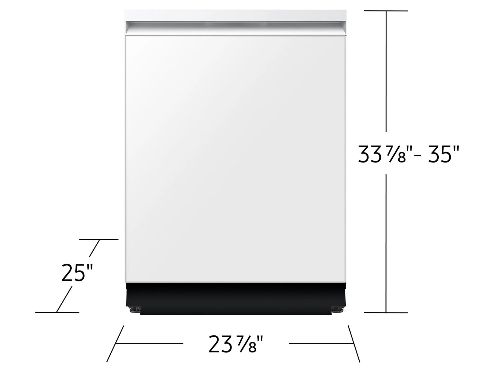 38 dBA Bespoke Smart Dishwasher with 3rd Rack Washing System White