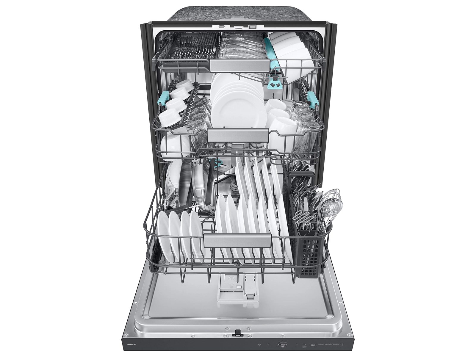 38 dBA Bespoke Smart Dishwasher with 3rd Rack Washing System Black