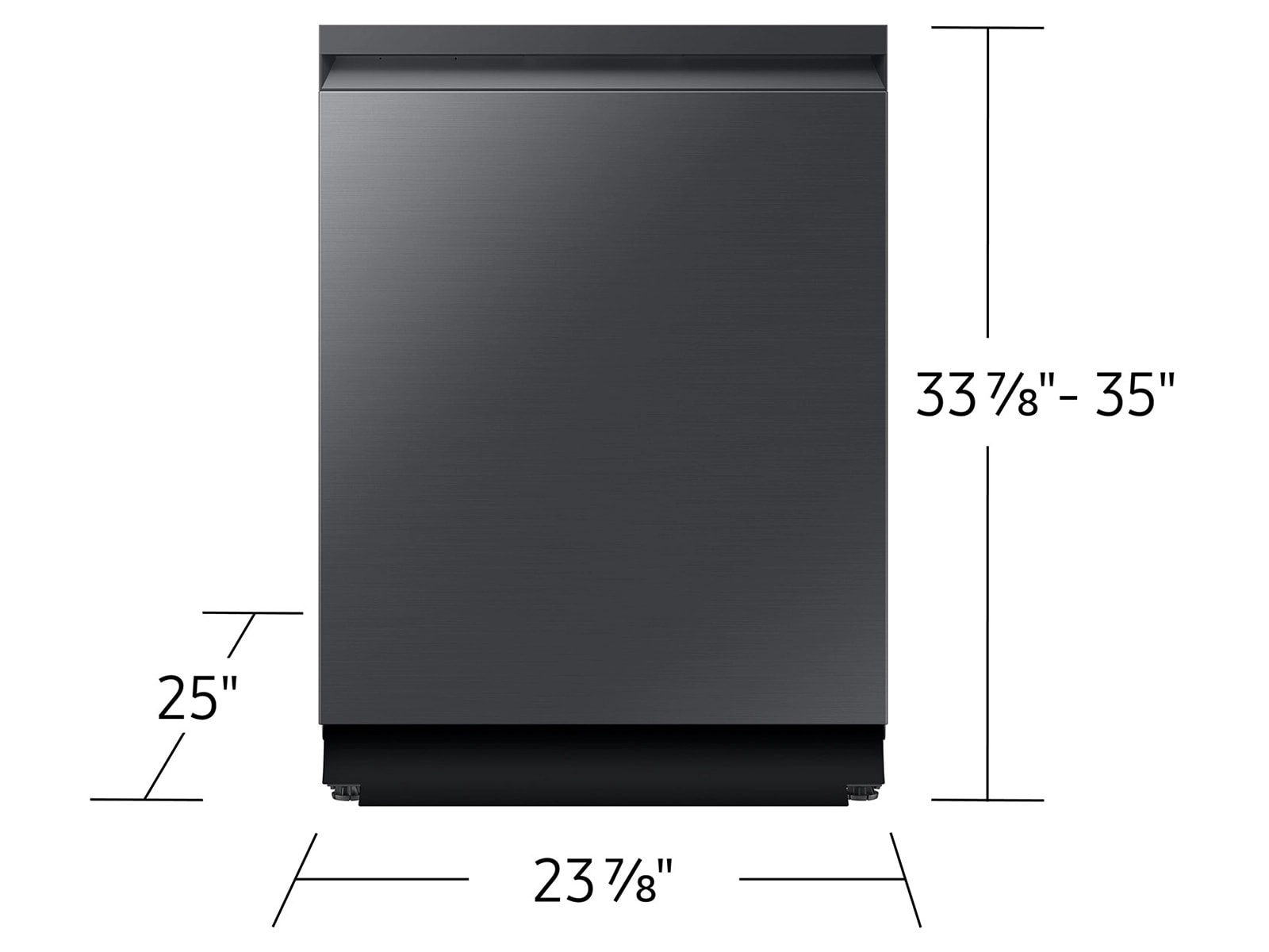 38 dBA Bespoke Smart Dishwasher with 3rd Rack Washing System Black