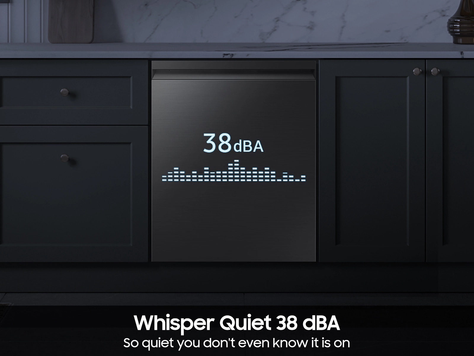 38 dBA Bespoke Smart Dishwasher with 3rd Rack Washing System Black
