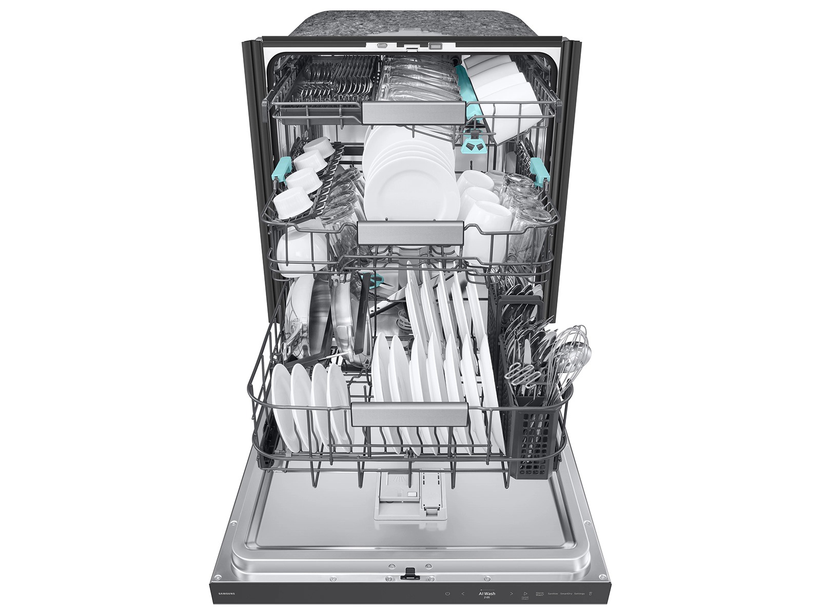 38 dBA Bespoke Smart Dishwasher with 3rd Rack Washing System Silver