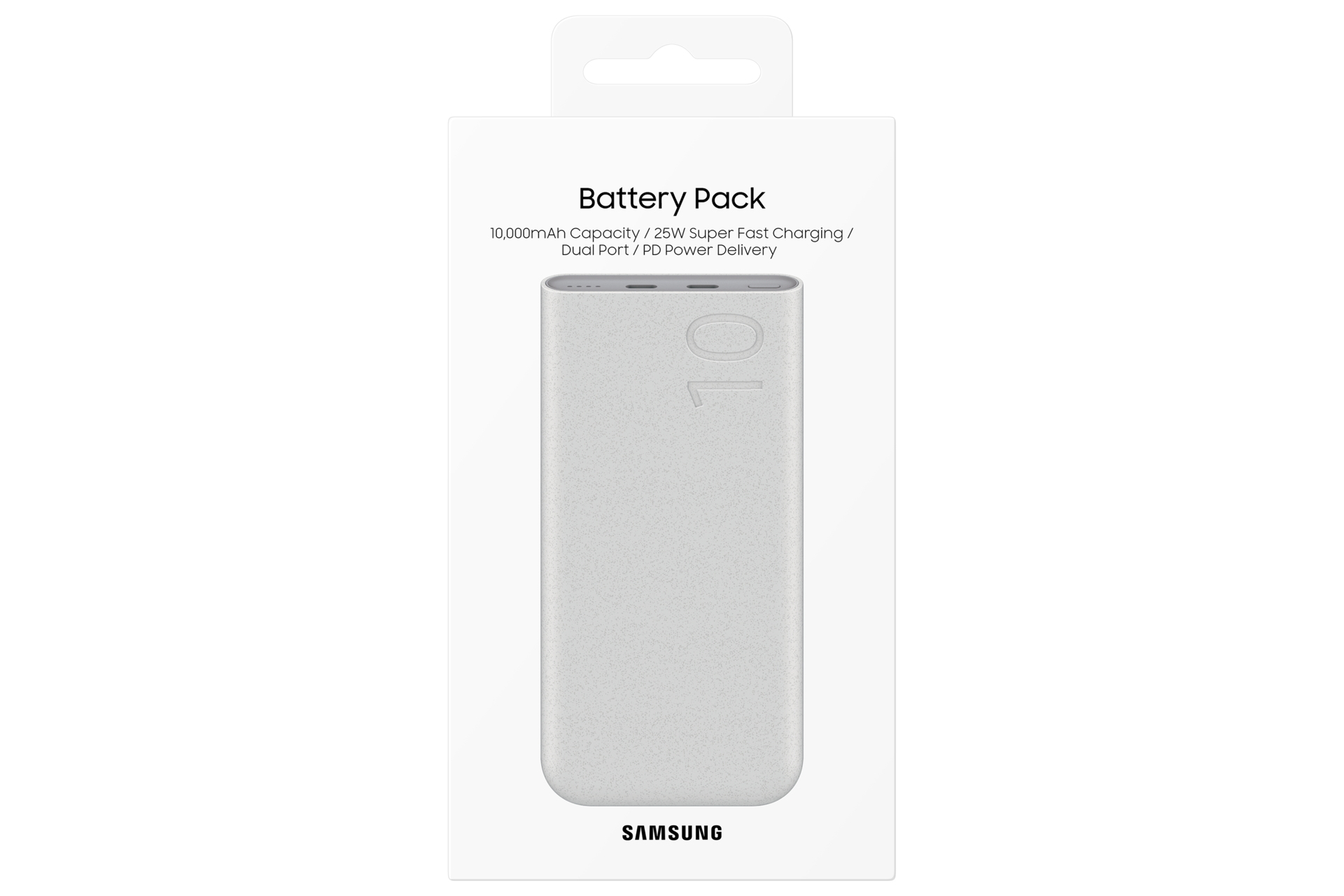 25W 10,000 mAh Battery Pack Package Beige 